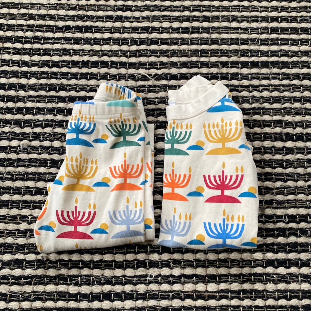 🌿Hanna Andersson Organic Cotton Hanukkah Menorah Pj Pajama Set 5T